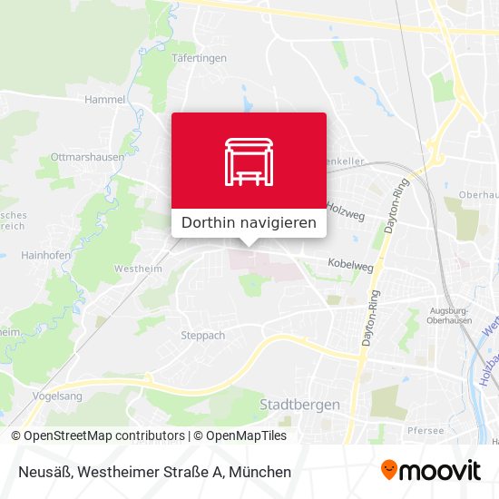 Neusäß, Westheimer Straße A Karte