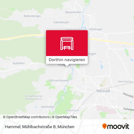 Hammel, Mühlbachstraße B Karte