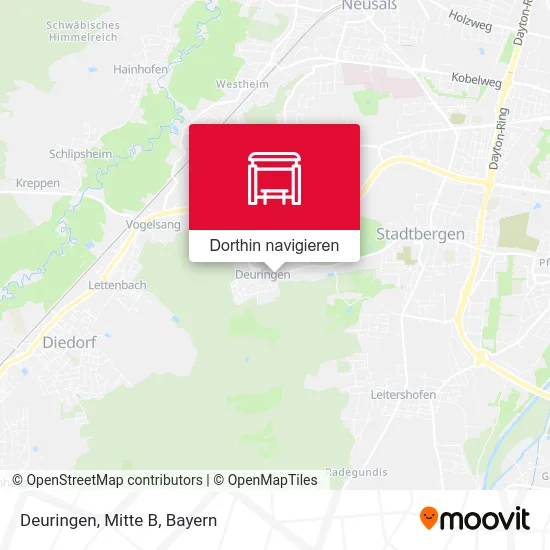 Deuringen, Mitte B Karte