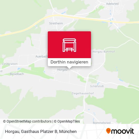 Horgau, Gasthaus Platzer B Karte