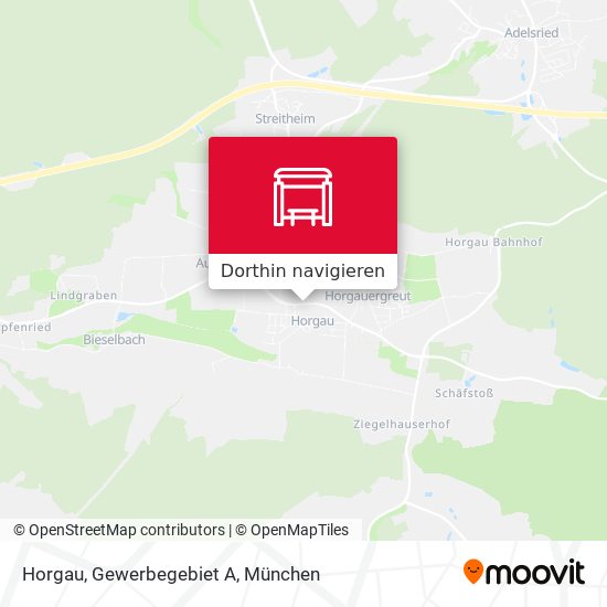 Horgau, Gewerbegebiet A Karte