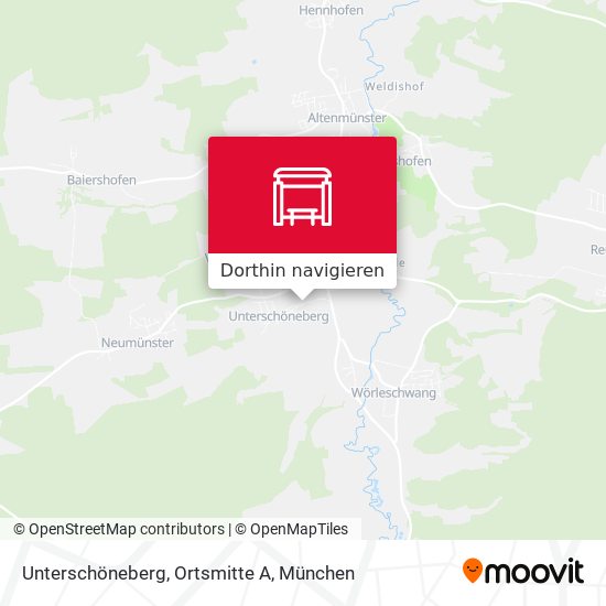 Unterschöneberg, Ortsmitte A Karte