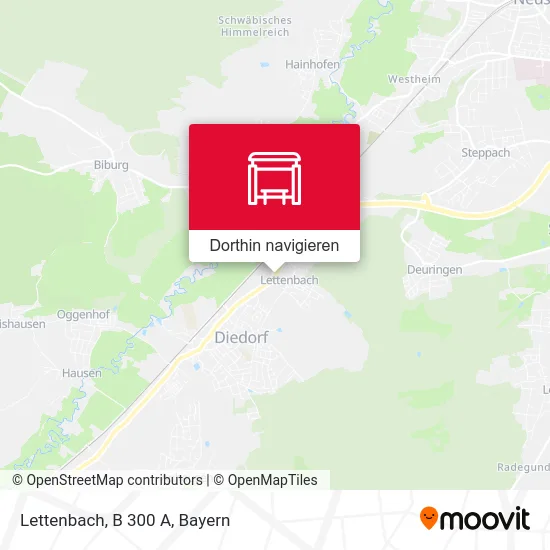 Lettenbach, B 300 A Karte