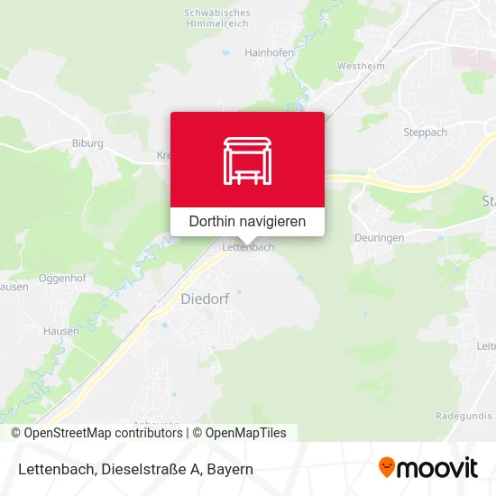 Lettenbach, Dieselstraße A Karte