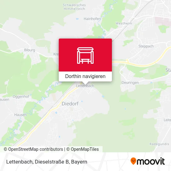 Lettenbach, Dieselstraße B Karte