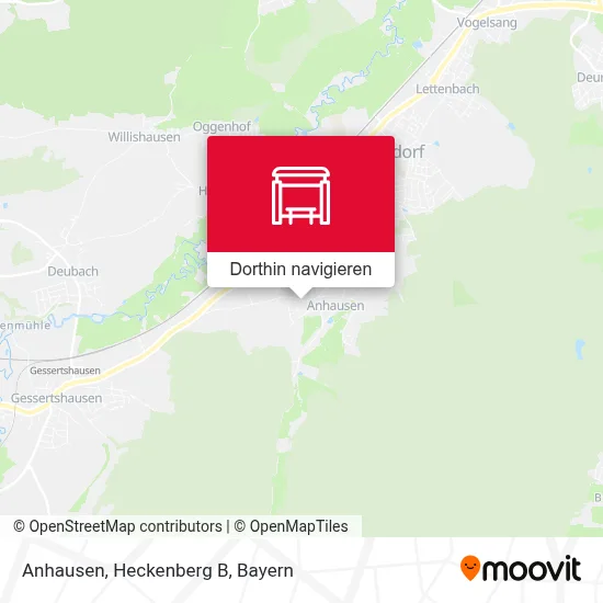 Anhausen, Heckenberg B Karte