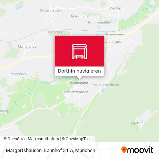Margertshausen, Bahnhof 31 A Karte