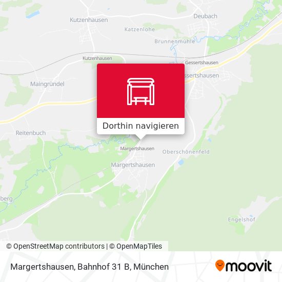 Margertshausen, Bahnhof 31 B Karte