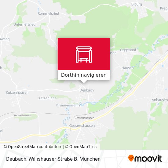 Deubach, Willishauser Straße B Karte
