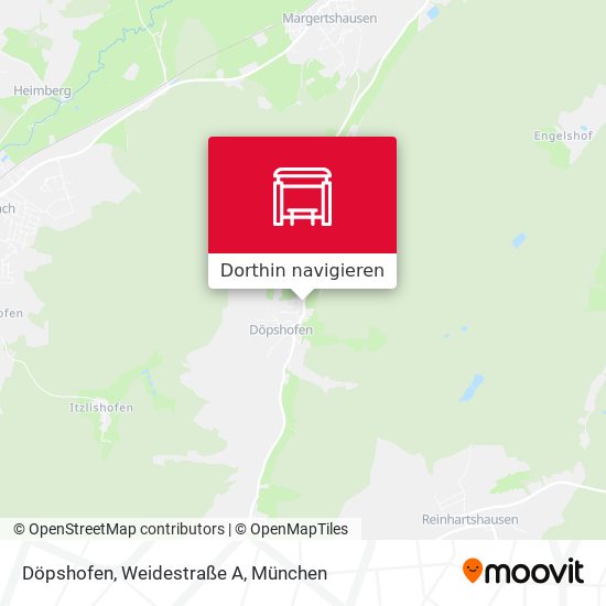 Döpshofen, Weidestraße A Karte