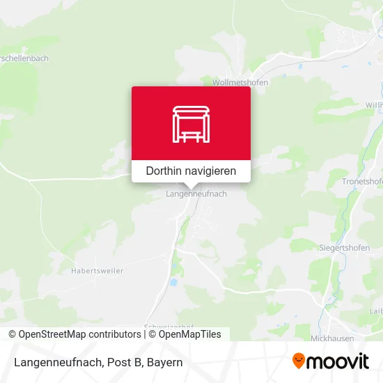 Langenneufnach, Post B Karte