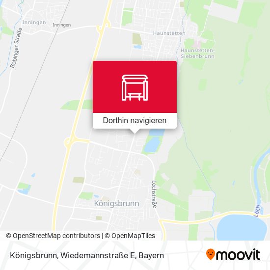 Königsbrunn, Wiedemannstraße E Karte