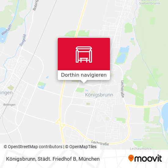 Königsbrunn, Städt. Friedhof B Karte
