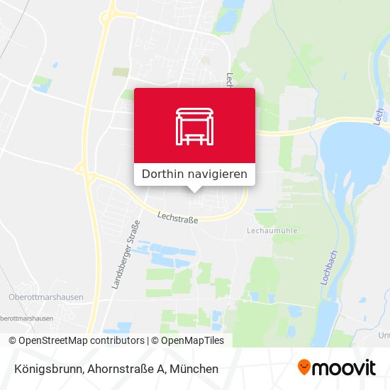 Königsbrunn, Ahornstraße A Karte
