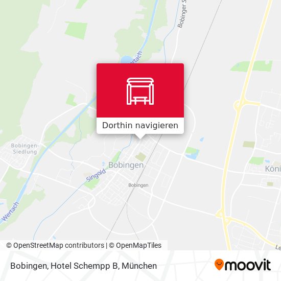 Bobingen, Hotel Schempp B Karte