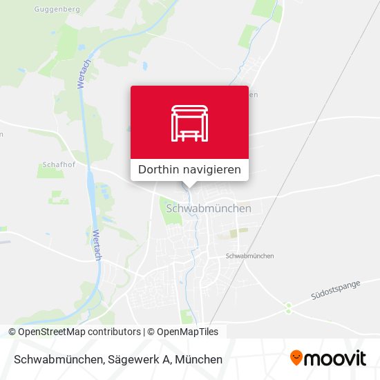 Schwabmünchen, Sägewerk A Karte