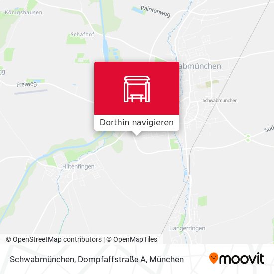 Schwabmünchen, Dompfaffstraße A Karte