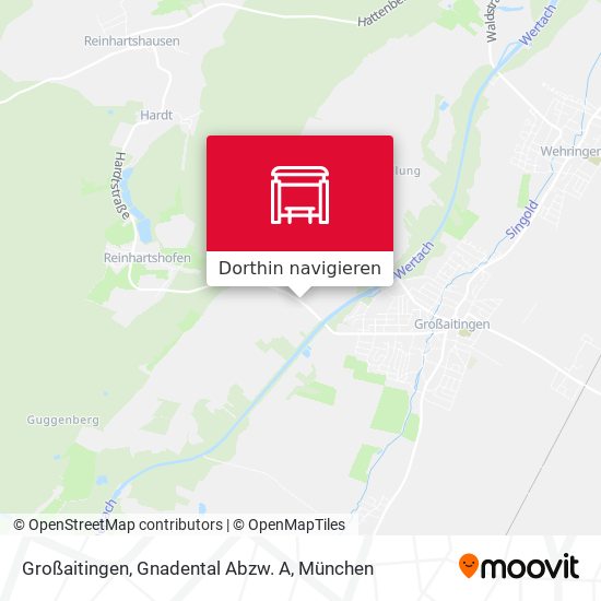 Großaitingen, Gnadental Abzw. A Karte