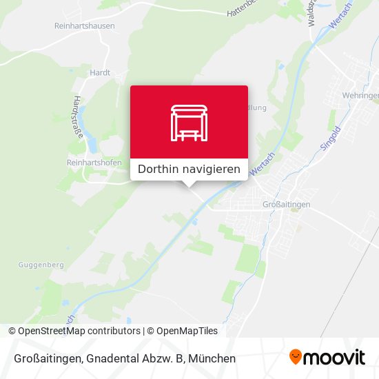 Großaitingen, Gnadental Abzw. B Karte