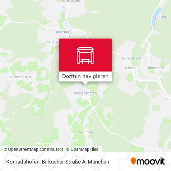 Konradshofen, Birkacher Straße A Karte