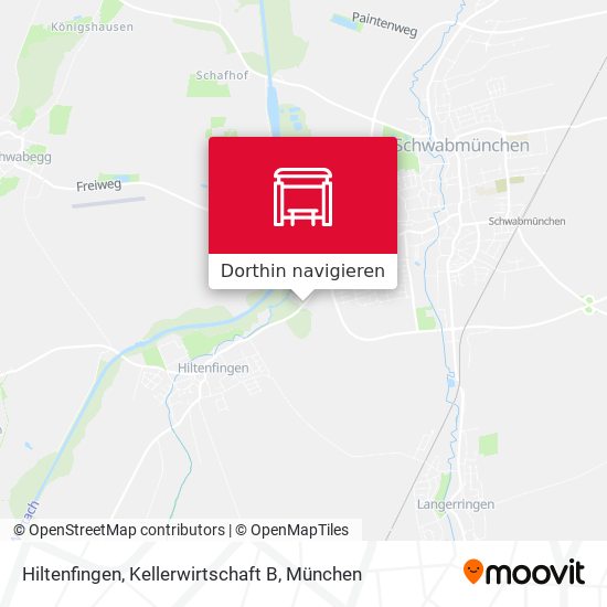Hiltenfingen, Kellerwirtschaft B Karte