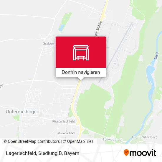 Lagerlechfeld, Siedlung B Karte