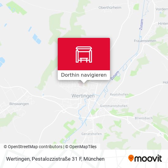 Wertingen, Pestalozzistraße 31 F Karte