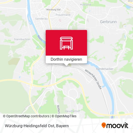 Würzburg-Heidingsfeld Ost Karte