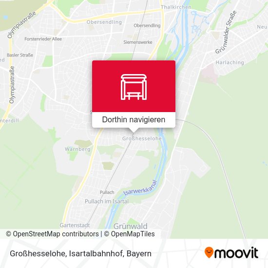 Großhesselohe,  Isartalbahnhof Karte