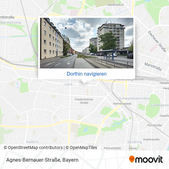 Agnes-Bernauer-Straße Karte