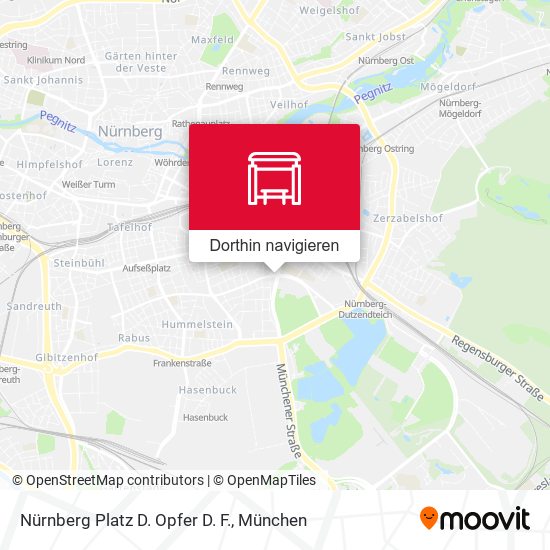 Nürnberg Platz D. Opfer D. F. Karte