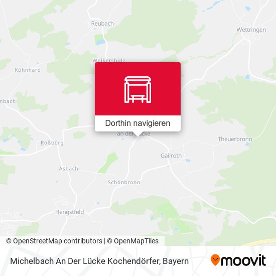 Michelbach An Der Lücke Kochendörfer Karte