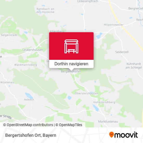 Bergertshofen Ort Karte