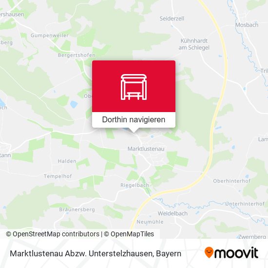 Marktlustenau Abzw. Unterstelzhausen Karte