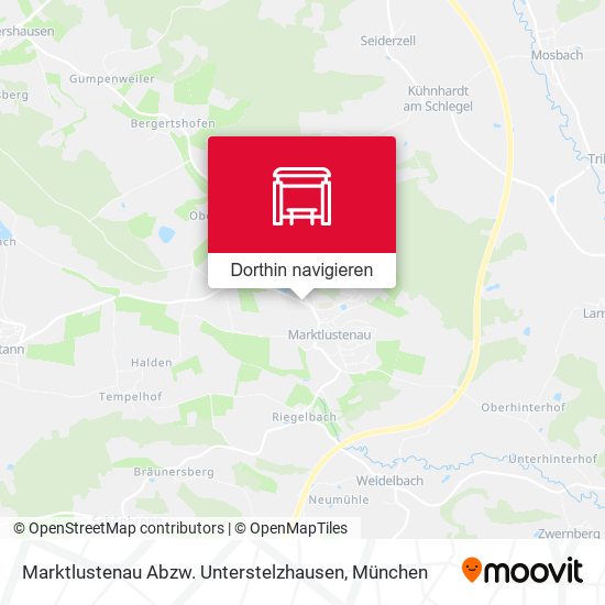 Marktlustenau Abzw. Unterstelzhausen Karte