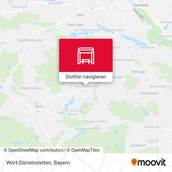 Wört-Dürrenstetten Karte