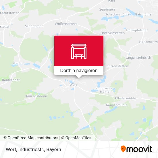 Wört, Industriestr. Karte