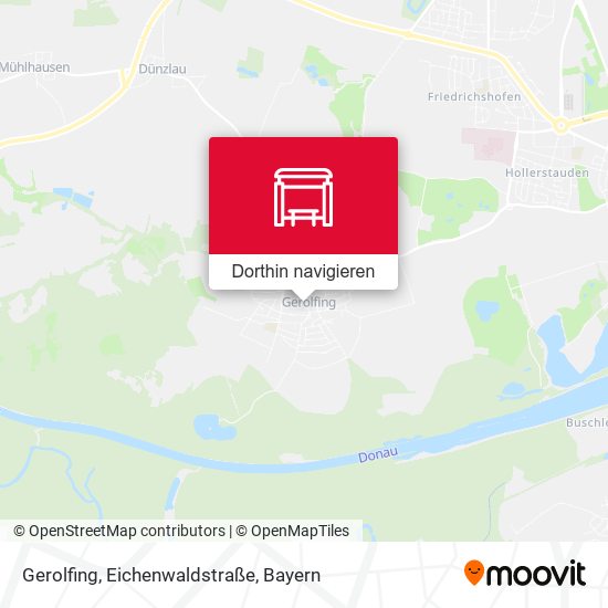 Gerolfing, Eichenwaldstraße Karte