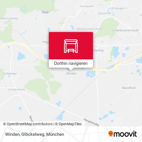 Winden, Glöckelweg Karte