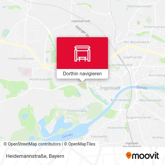 Heidemannstraße Karte