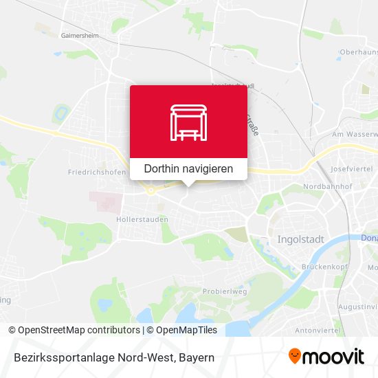 Bezirkssportanlage Nord-West Karte