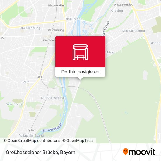 Großhesseloher Brücke Karte