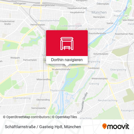 Schäftlarnstraße / Gasteig Hp8 Karte