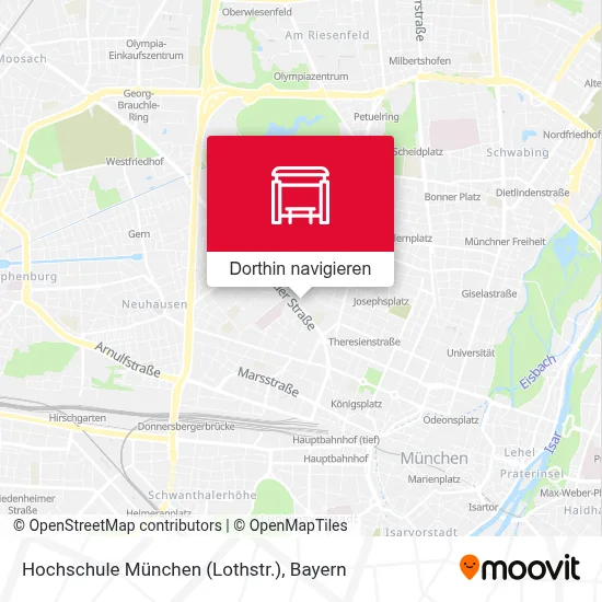 Hochschule München (Lothstr.) Karte