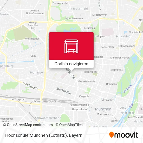 Hochschule München (Lothstr.) Karte