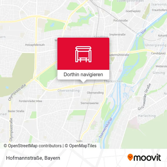 Hofmannstraße Karte