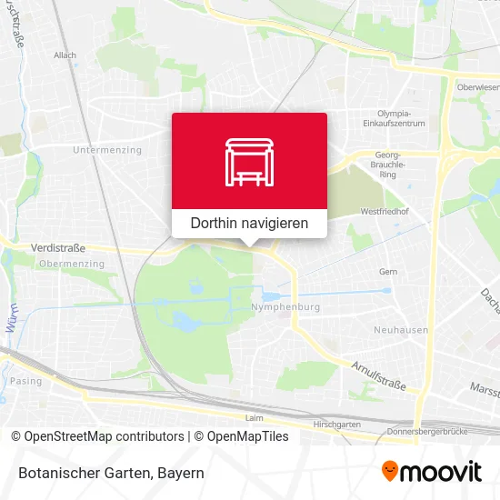 Botanischer Garten Karte