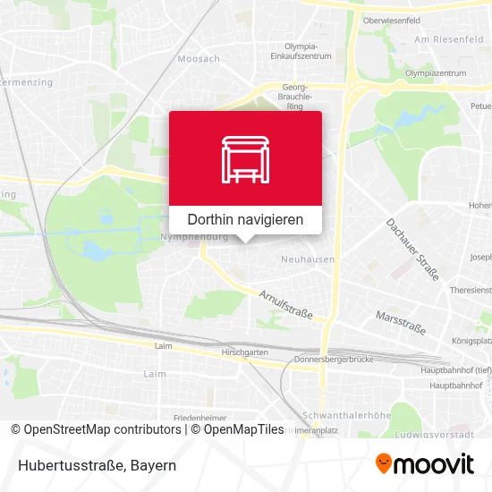 Hubertusstraße Karte