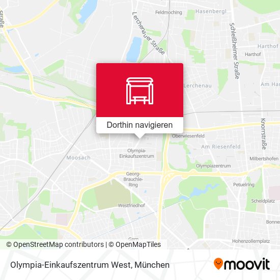 Olympia-Einkaufszentrum West Karte