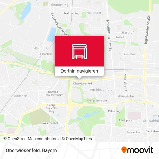 Oberwiesenfeld Karte